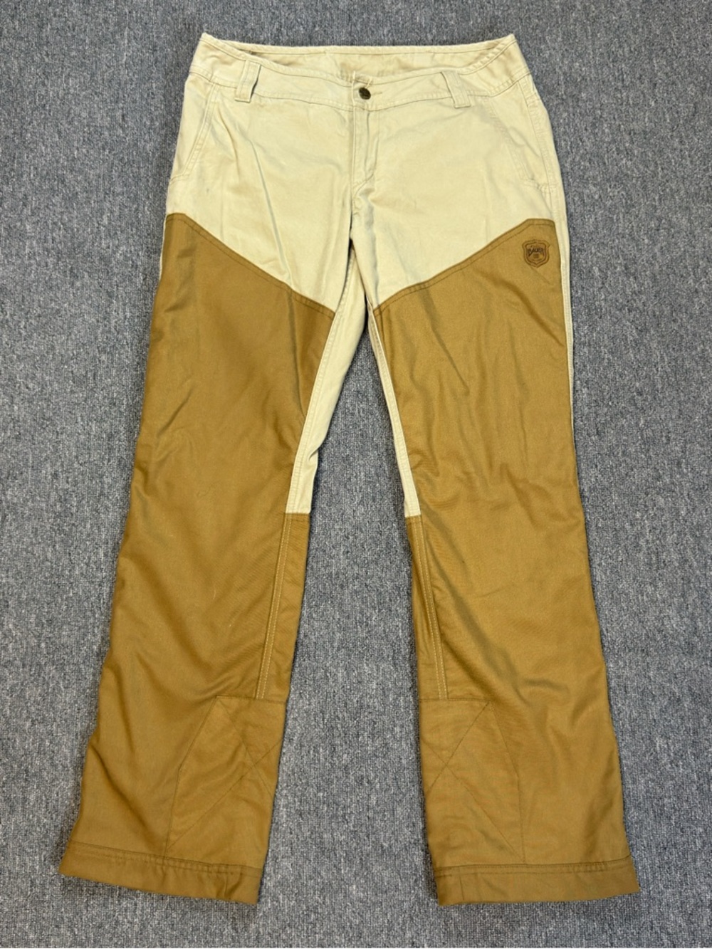 Eddie Bauer Two-Tone Tan & Cream Outdoor Utility Cordura Chinos Women’s Size 10